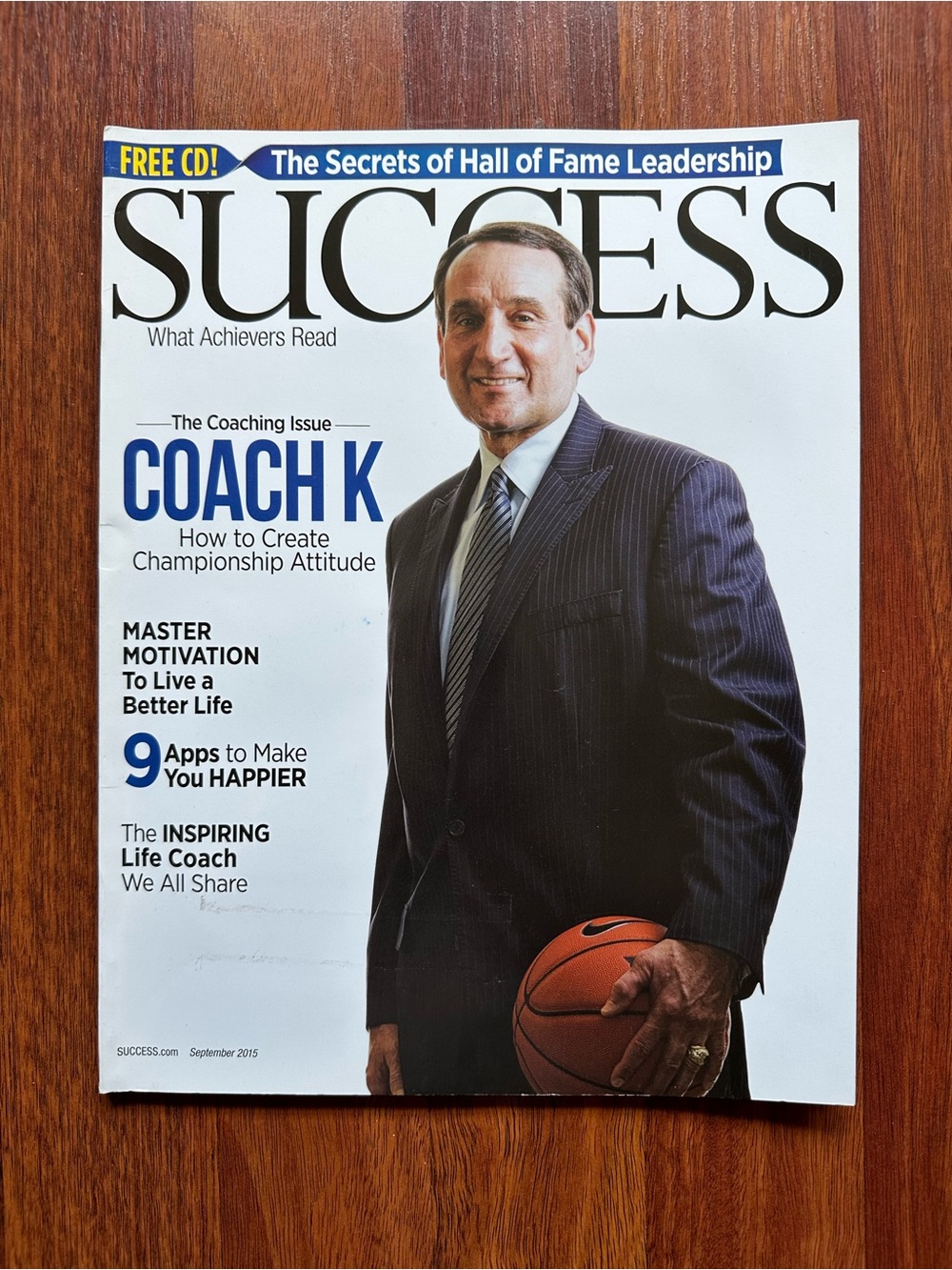 Success Magazine - Coach K - September 2015
